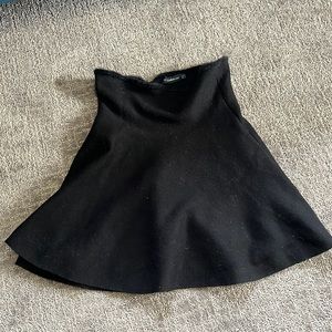 zara knit black skirt